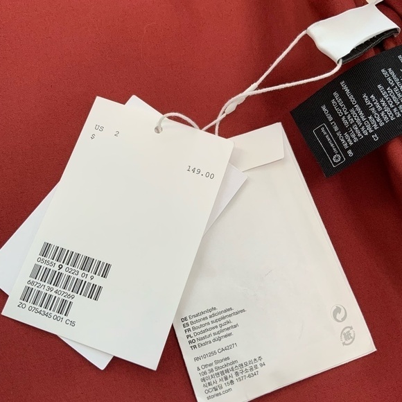 & Other Stories Belted Trench Coat - Picture 3 of 9